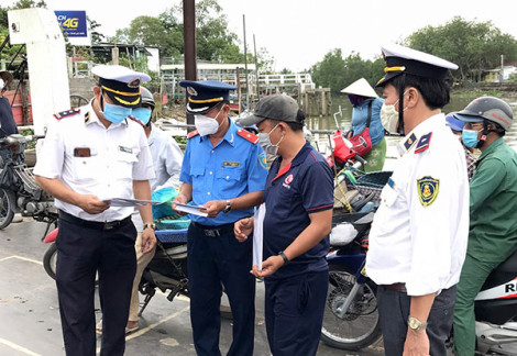 Duy trì công tác phối hợp kiểm tra, xử lý nghiêm vi phạm tại cảng, bến