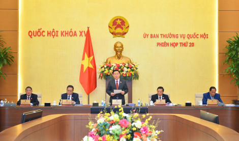 Khai mạc Phiên họp thứ 20 Ủy ban Thường vụ Quốc hội