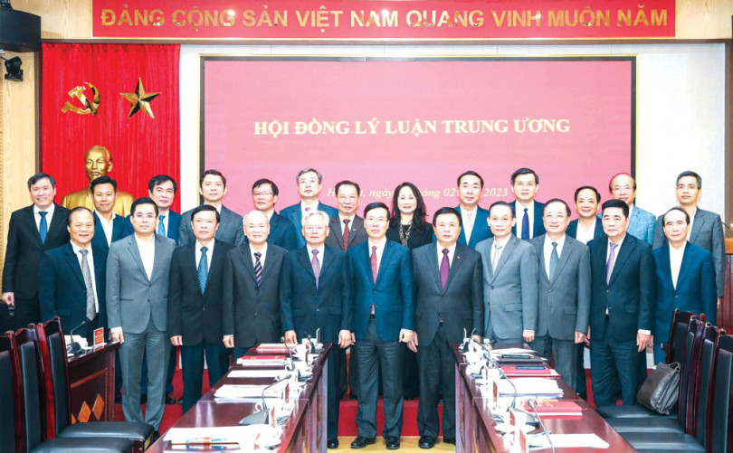 Thường trực Ban Bí thư Võ Văn Thưởng làm việc với Hội đồng Lý luận Trung ương