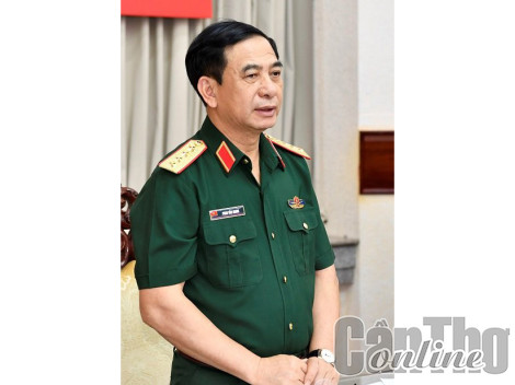 Đại tướng Phan Văn Giang thăm và làm việc với Bộ Tư lệnh Quân khu 9