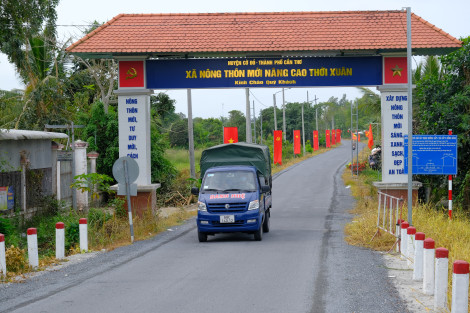 Bước chuyển mình ở xã nông thôn mới nâng cao Thới Xuân