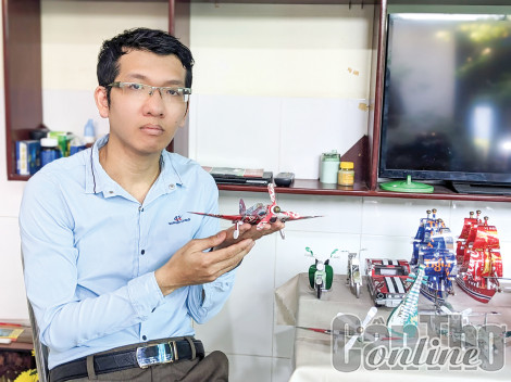 9X với biệt tài chế tạo đồ chơi từ vỏ lon