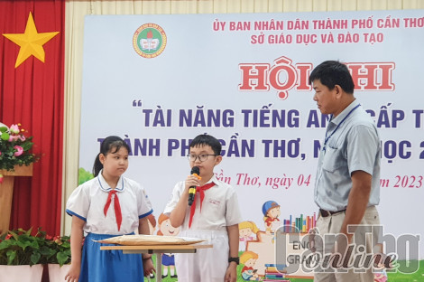 Hội thi “Tài năng tiếng Anh” cấp tiểu học thành phố năm học 2022-2023
