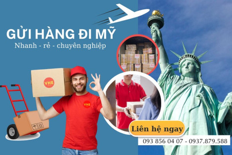 Bảng giá gửi hàng đi Mỹ tại VHE mới nhất