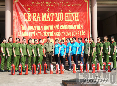 Ra mắt mô hình tuyên truyền phòng cháy, chữa cháy và cứu nạn, cứu hộ