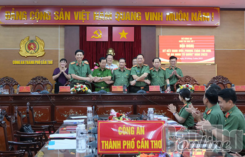 Cụm thi đua số 1 Bộ Công an ký kết giao ước phong trào thi đua năm 2023