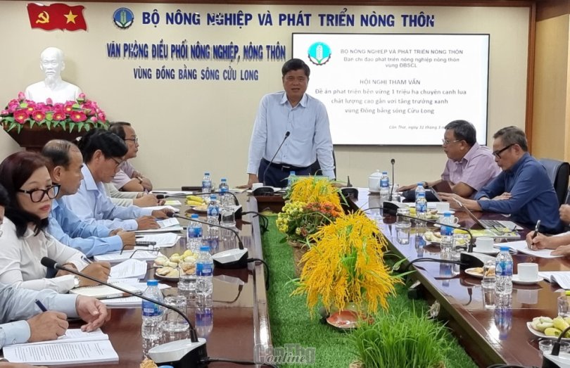 Góp ý Đề án phát triển bền vững 1 triệu héc-ta lúa chuyên canh chất lượng cao gắn với tăng trưởng xanh vùng ĐBSCL