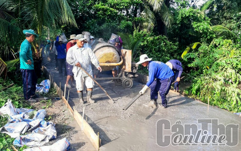 Vận động xã hội hóa xây dựng cầu, đường giao thông