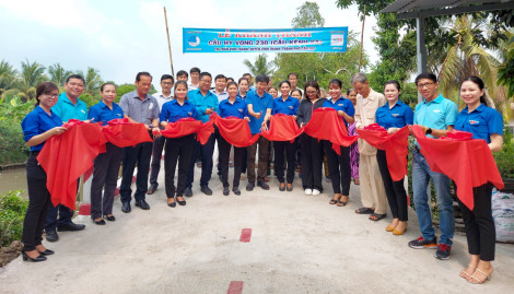Khởi công và khánh thành 2 cầu Hy Vọng trên địa bàn huyện Vĩnh Thạnh