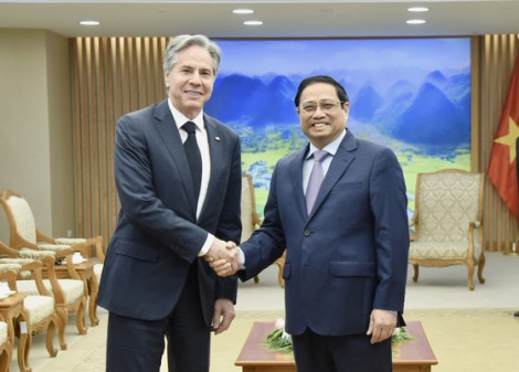 Thủ tướng Phạm Minh Chính tiếp Ngoại trưởng Hoa Kỳ Antony Blinken