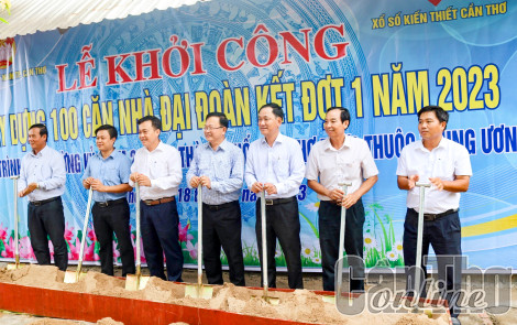 Khởi công xây dựng 100 căn nhà Đại Đoàn kết