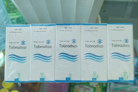 Phạt 70 triệu đồng công ty sản xuất thuốc nhỏ mắt Tobradico