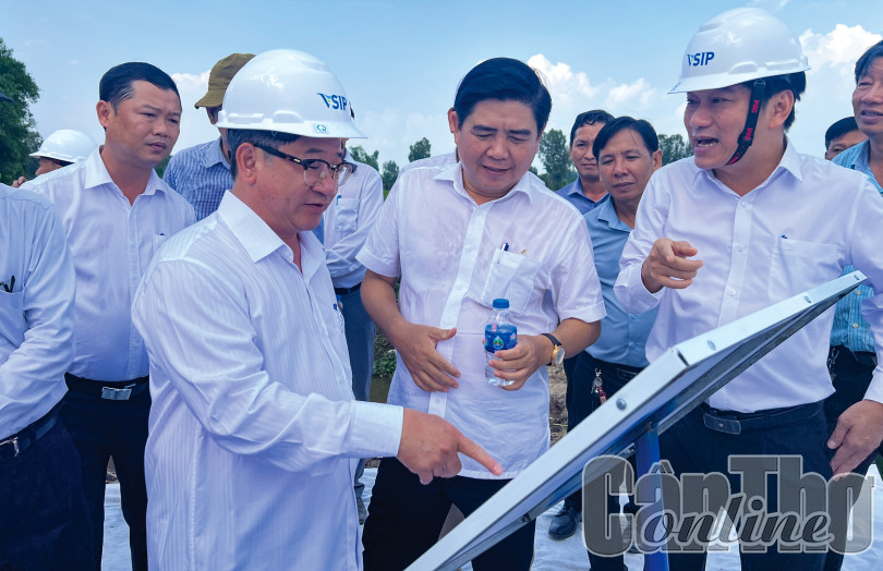 Quyết liệt hoàn thiện hạ tầng phục vụ lễ khởi công khu công nghiệp Vĩnh Thạnh