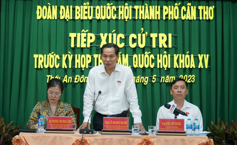 Cử tri thành phố kiến nghị Quốc hội và cấp thẩm quyền giải quyết nhiều vấn đề chính đáng