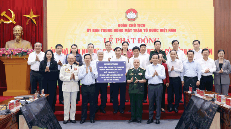 Phát động ủng hộ làm nhà Đại đoàn kết cho hộ nghèo của tỉnh Điện Biên