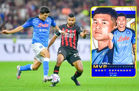 Kim Min-jae đoạt cú đúp danh hiệu ở Serie A