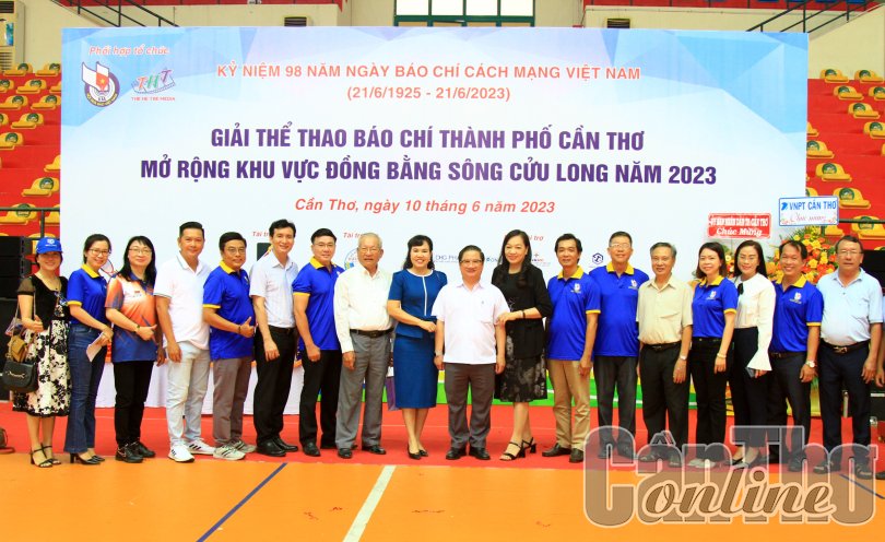 Khai mạc Giải thể thao báo chí TP Cần Thơ mở rộng khu vực ĐBSCL năm 2023