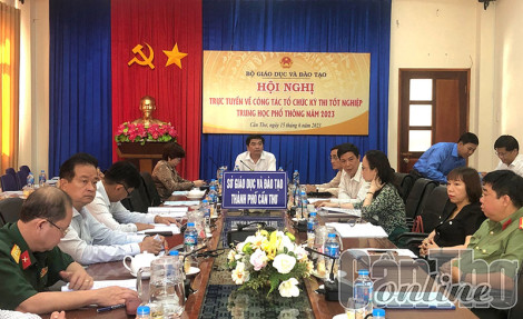 Hội nghị trực tuyến toàn quốc công tác thi tốt nghiệp THPT năm 2023