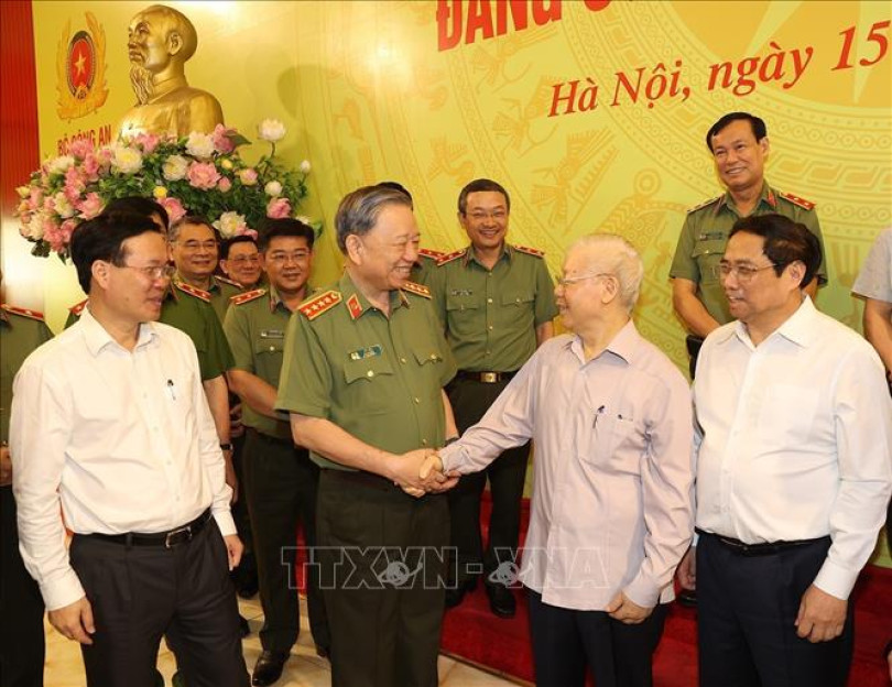 Tổng Bí thư Nguyễn Phú Trọng: Lực lượng Công an nhân dân phát huy vai trò "gương mẫu, đi đầu" trong xây dựng, chỉnh đốn Đảng