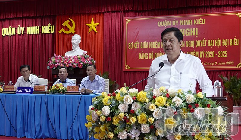 Thu hút và sử dụng có hiệu quả mọi nguồn lực, thúc đẩy phát triển toàn diện, bền vững quận Ninh Kiều