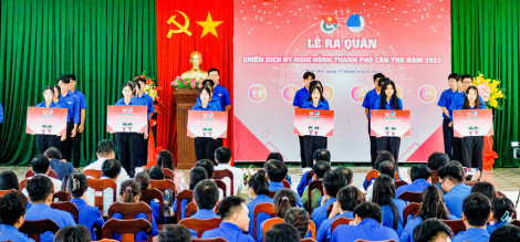 Tuổi trẻ Cần Thơ ra quân Chiến dịch tình nguyện “Kỳ nghỉ hồng”