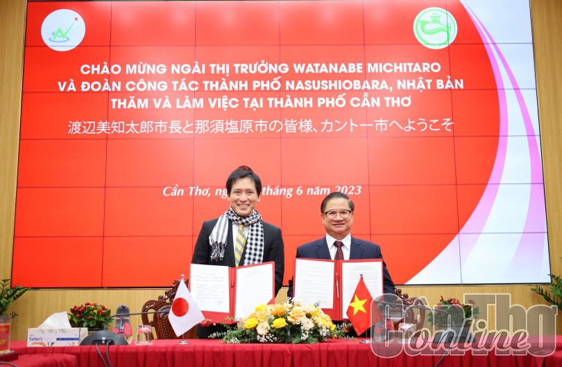 Lãnh đạo TP Cần Thơ tiếp đoàn công tác TP Nasushiobara