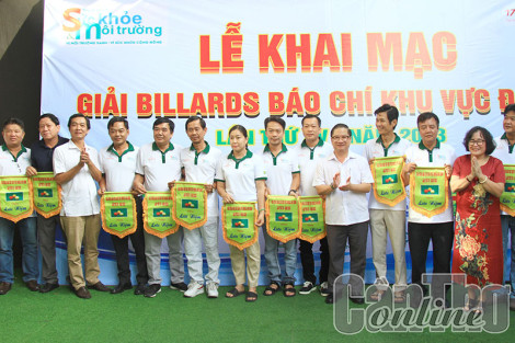 Hơn 100 cơ thủ tranh tài Giải Bida Báo chí khu vực ÐBSCL mở rộng năm 2023