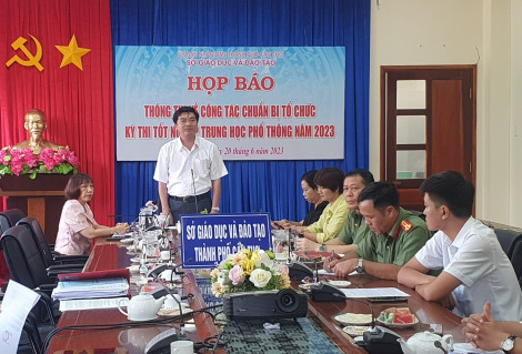 Họp báo thông tin về Kỳ thi tốt nghiệp THPT năm 2023