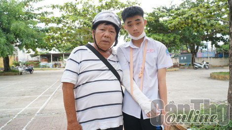 Cần Thơ hỗ trợ thí sinh bị gãy tay tham gia thi tốt nghiệp THPT 2023