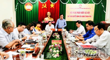 Mặt trận góp ý, phản biện dự thảo quyết định của UBND thành phố