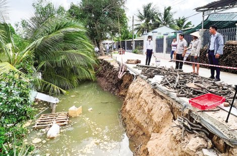 Cần sớm khắc phục các điểm sạt lở