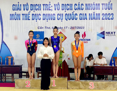 Bế mạc Giải vô địch trẻ, vô địch các nhóm tuổi môn Thể dục dụng cụ quốc gia năm 2023