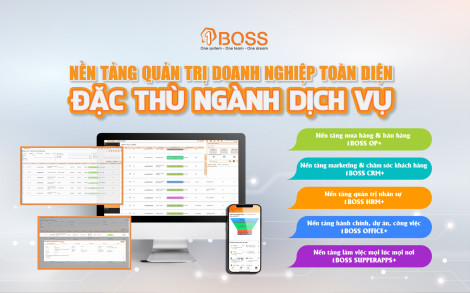 Nâng cao trải nghiệm khách hàng ngành dịch vụ với nền tảng quản trị doanh nghiệp toàn diện 1BOSS