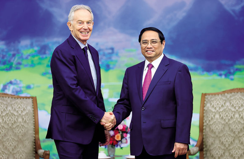 Thủ tướng Phạm Minh Chính tiếp cựu Thủ tướng Anh Tony Blair