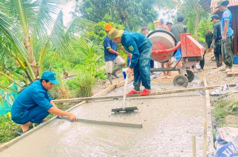Chung sức xây dựng nông thôn mới kiểu mẫu