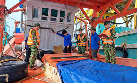Bộ đội Biên phòng tỉnh Kiên Giang bắt tàu vận chuyển không hợp pháp khoảng 50.000 lít dầu DO