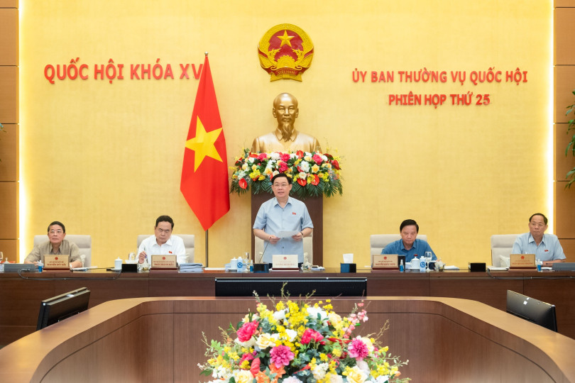 Khai mạc Phiên họp thứ 25 của Ủy ban Thường vụ Quốc hội