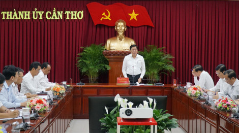 Họp Ban Tổ chức Giải báo chí về xây dựng Ðảng (Giải Búa liềm vàng) TP Cần Thơ năm 2023