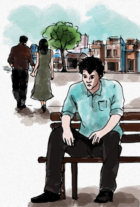 Vạt áo chạm vào nhau