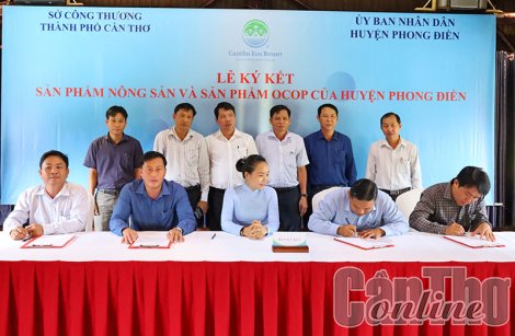 Quảng bá nông sản và sản phẩm OCOP của huyện Phong Ðiền