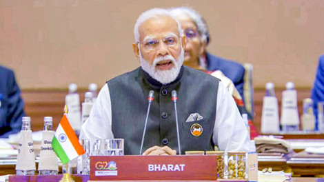Thủ tướng Ấn Ðộ sử dụng từ “Bharat” trong bảng tên G20