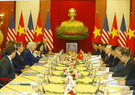 Tuyên bố chung về nâng cấp quan hệ Việt Nam -  Hoa Kỳ lên Đối tác Chiến lược Toàn diện
