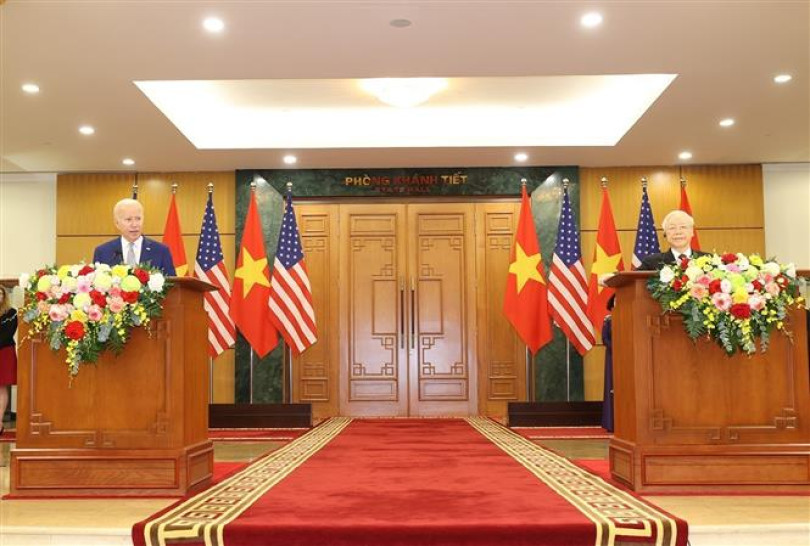Việt Nam - Hoa Kỳ nâng tầm quan hệ Đối tác Chiến lược Toàn diện vì hòa bình, hợp tác, phát triển bền vững