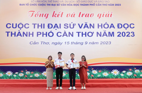 Trao giải Cuộc thi Đại sứ Văn hóa đọc TP Cần Thơ năm 2023
