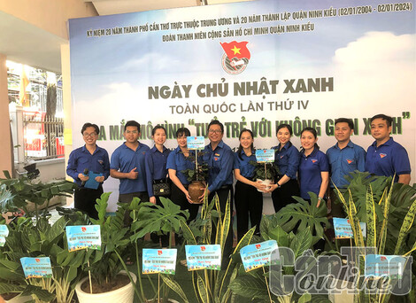 Quận đoàn Ninh Kiều phát động mô hình “Tuổi trẻ với không gian xanh”