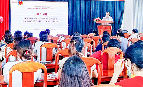 Chi cục Thuế khu vực Bình Thủy - Ô Môn triển khai chính sách thuế và đối thoại doanh nghiệp