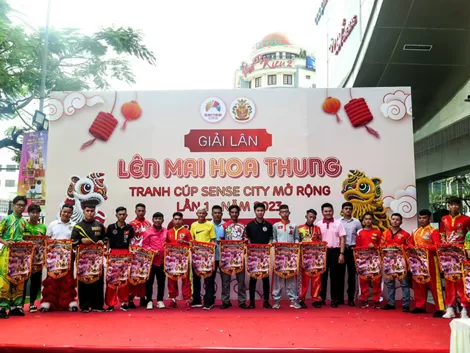 Sense City Cần Thơ tổ chức thành công Giải lân Lên Mai Hoa Thung tranh Cúp Sense City mở rộng