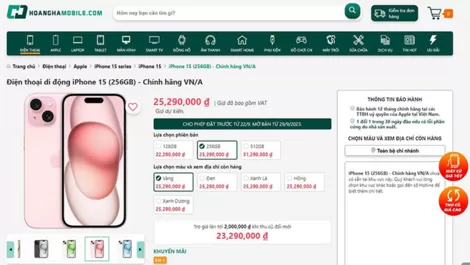 Hoàng Hà Mobile - Địa chỉ mua iPhone 15 giá tốt nhất dành cho bạn