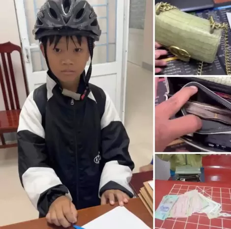 Một học sinh lớp 7 ở Bạc Liêu không tham của rơi