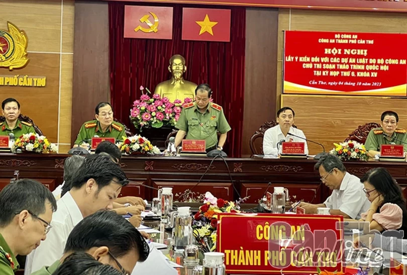 Ðóng góp ý kiến các dự thảo luật do Bộ Công an chủ trì soạn thảo